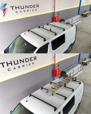 Volkswagen T5 / T6 Thunder Pro Seri Ağır Yük Taşıma Ara Atkı Tavan Barı 4 lü - Görsel 2