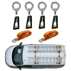 Ford Custom V362/V362 FL 2012-2022 Thunder Pro Seri Ağır Yük Taşıma Ara Atkı Tavan Barı Ürün Sabitleme Seti - Görsel 2