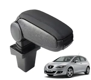 Seat Leon Uyumlu 2005-2012 (1P) Siyah Kol Dayama Kolçak