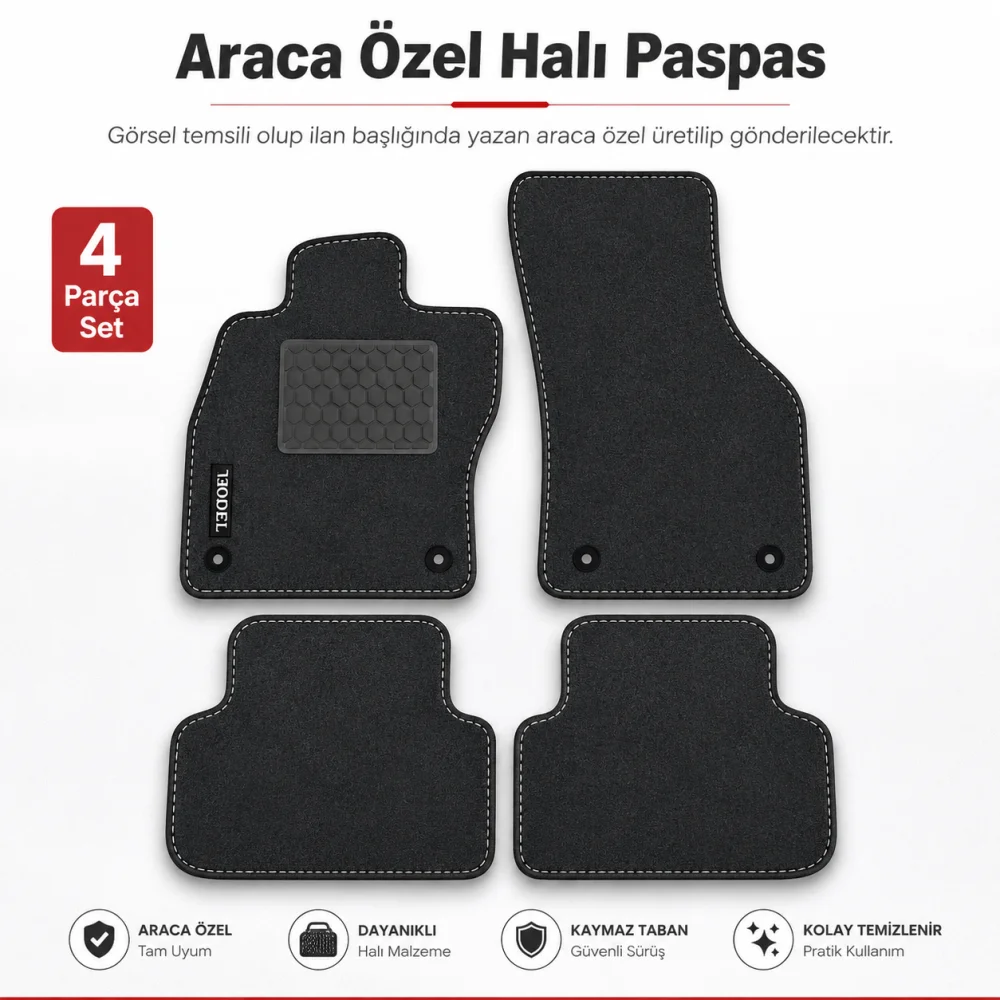 X-Class 2017+ Halı Paspas Araca Özel Üretim Yazılı