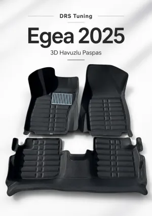 Fiat Egea Sedan 2020 Sonrası 5D Havuzlu Karbon Dizayn Paspas Seti
