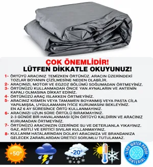 Tiguan Uyumlu Allspace Toz Kir Reçine Karşıtı Araca Özel Oto Brandası Guard Serisi Parça - Görsel 3