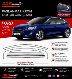 Ford Focus C519 4 2018-2025 Krom Tam Tur Cam Çıtası Parça