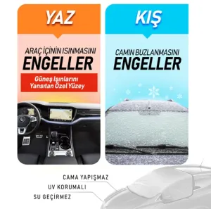 Mitsubishi Eclipse Cross Ön Cam için Kar ve Güneş Koruyucu Branda - Görsel 3