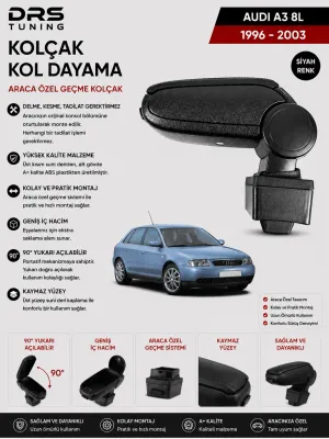 Drs Tuning Audi A3 8L 1996-2003 Kolçak Kol Dayama Siyah