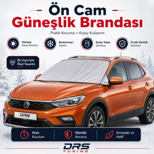 Jeep Compass Ön Cam için Kar ve Güneş Koruyucu Branda - Görsel 2