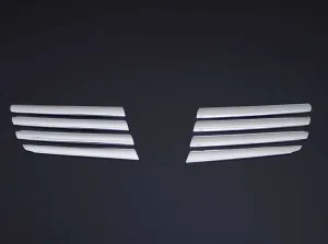 Nissan Uyumlu Qashqai 2007 - 2010 Krom Ön Panjur Çıtası 8 Parça