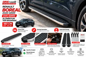Renault Boreal Evo Krom Yan Basamak 183 Cm 2026 ve Sonrası A+ Kalite - Görsel 2