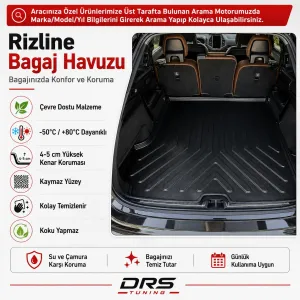 Dacia Duster Uyumlu 2 Çeker(4X2) 2018 Sonrası 3D Bagaj Havuzu - Görsel 2