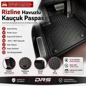Bmw 5 Uyumlu Serisi E39 1996-2003 3D Havuzlu Bej Paspas Seti - Görsel 2