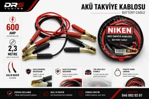 Akü Takviye Kablosu 1200 Amp 2,3 Mt (50Mm)