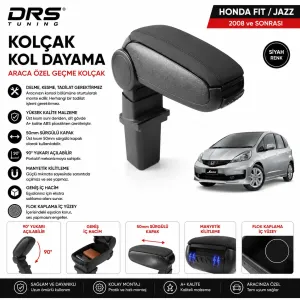 Honda Fit / Jazz 2008  Kolçak Kol Dayama Siyah - Görsel 2