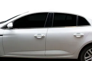 OMSA Renault Megane 4 Sedan Krom Cam Çerçevesi 12 Parça 2016-2020 Arası thumb 4