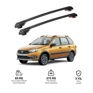 Lada Granta Cross 2020 Ve Sonrası Trx1 Thunder Carrier Kilitli Ara Atkı Siyah