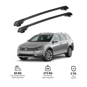 Volkswagen Passat Alltrack 2012-2015 Trx1 Thunder Carrier Kilitli Ara Atkı Siyah