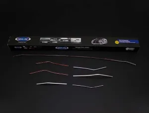 OMSA Renault Megane 4 Sedan Krom Ön Tampon Alt Çıta 7 Parça 2016-2020 Arası - Görsel 3