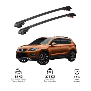 Seat Ateca 2016 Ve Sonrası Trx1 Thunder Carrier Kilitli Ara Atkı Siyah