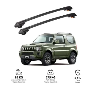 Suzuki Jimny 1998-2018 (Jb23) Trx1 Thunder Carrier Kilitli Ara Atkı Siyah