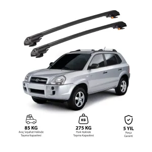 Hyundai Tucson Jm 2004-2009 Trx1 Thunder Carrier Kilitli Ara Atkı Siyah