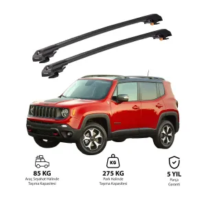 Jeep Renegade 2015-2025 Trx1 Thunder Carrier Kilitli Ara Atkı Siyah