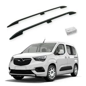 Opel Combo Life 2019-2025 / Kısa Şasi Tavan Çıtası Crown Siyah