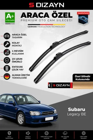 S-Dizayn Subaru Legacy Be Ön Cam Silecek Seti 1998-2003 Premium Araca Özel 55-50 Cm A+ Kalite Aocs-1