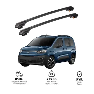 Fiat Doblo K9 2023 Ve Sonrası Trx1 Thunder Carrier Kilitli Ara Atkı Siyah