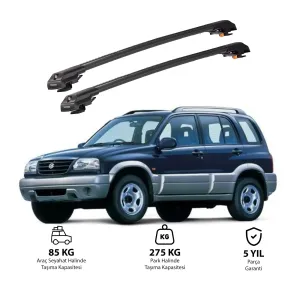 Suzuki Grand Vitara 2005-2014 Trx1 Thunder Carrier Kilitli Ara Atkı Siyah
