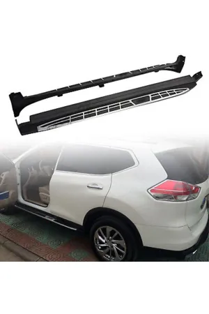 Nissan X-Trail Uyumlu 2014-2021 Yan Basamak Koruma Yan Basamak Square Stil - Görsel 2