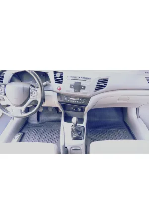 Honda Civic 2012-2015 Uyumlu SAHLER Araca Özel 4.5D Havuzlu Oto Paspas - Honda Civic Fb7 - Görsel 5
