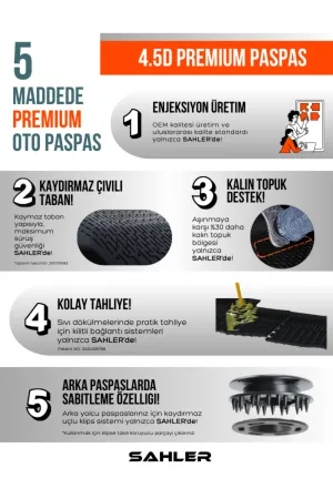 Honda Civic 2006-2012 Uyumlu SAHLER Araca Özel Bej 4.5D Havuzlu Oto Paspas - Honda Civic Fd6 - Görsel 2
