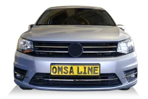 OMSA VW Caddy Minivan Krom Ön Tampon Çıtası 3 Parça 2015-2019 Arası thumb 2