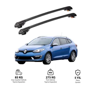 Renault Megane 2009-2016 Trx1 Thunder Carrier Kilitli Ara Atkı Siyah