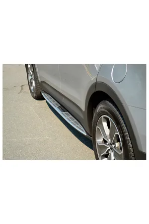 Hyundai Santa Fe 2013 2018 Oto Yan Basamak Side Step SQUARE Style - Görsel 4