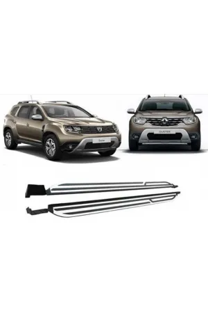 Dacia Duster Uyumlu 2018- Sonrası Yan Basamak Sıde Step Square Style