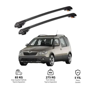 Skoda Roomster 2006-2015 (5J) Trx1 Thunder Carrier Kilitli Ara Atkı Siyah