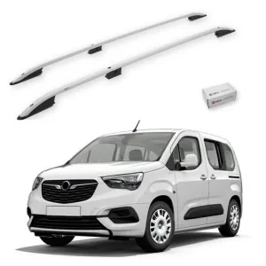 Opel Combo Life 2019-2025 / Uzun Şasi Tavan Çıtası Crown Gri
