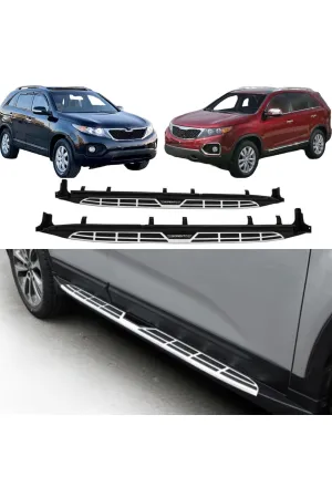 Kia Sorento 2010-2013 Model Arası Yan Basamak Side Step Oem Square Style - Görsel 2
