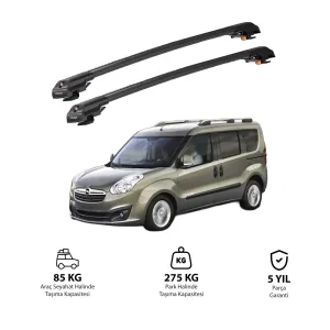 Opel Combo D 2012-2018 Trx1 Thunder Carrier Kilitli Ara Atkı Siyah