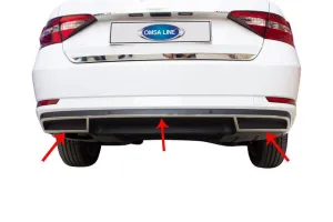 OMSA Skoda Superb 3 B8 Krom Kapı Kolu 4 Kapı 8 Parça Sensörsüz 2015-2023 Arası thumb 4