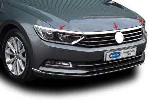 OMSA VW Passat B8.5 Krom Far Üstü Çıta 3 Parça 2019 ve Sonrası - Görsel 5