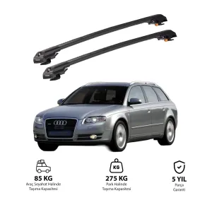 Audi A4 2005-2007 (B7) Avant Trx1 Thunder Carrier Kilitli Ara Atkı Siyah
