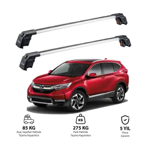 Honda Cr-V Rw/Rs 2019 Ve Sonrası Trx2 Thunder Carrier Ara Atkı Gri