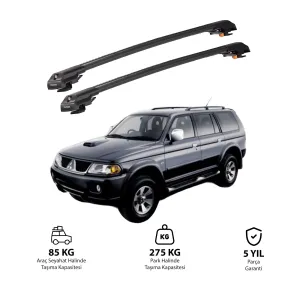 Mitsubishi Pajero Sport 1996-2008 Trx1 Thunder Carrier Kilitli Ara Atkı Siyah