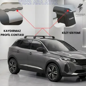 JEEP COMPASS 2025 ve Sonrası Yeni Kasa TRX2 Thunder Carrier Ara Atkı Gri