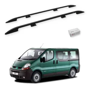 Renault Trafic (X83) 2001-2014 / Uzun Şasi Tavan Çıtası Crown Siyah