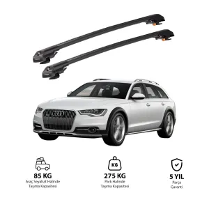 Audi A6 2012-2018 (C7) Allroad Trx1 Thunder Carrier Kilitli Ara Atkı Siyah