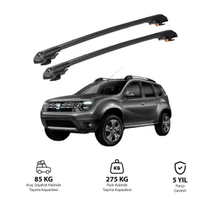 Dacia Duster Hs 2010-2013 Trx1 Thunder Carrier Kilitli Ara Atkı Siyah