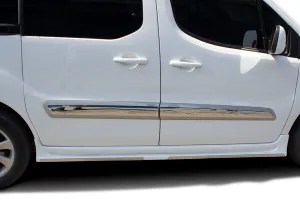 OMSA Peugeot Partner 2 Tepee Krom Yan Kapı Çıtası 4 Parça 2008-2018 Arası thumb 4
