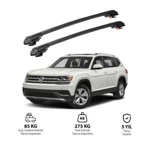 Volkswagen Atlas 2018 Ve Sonrası Trx1 Thunder Carrier Kilitli Ara Atkı Siyah